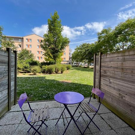 Acajou, Studio Avec Terrasse Et Parking Prive Caen Ngoại thất bức ảnh